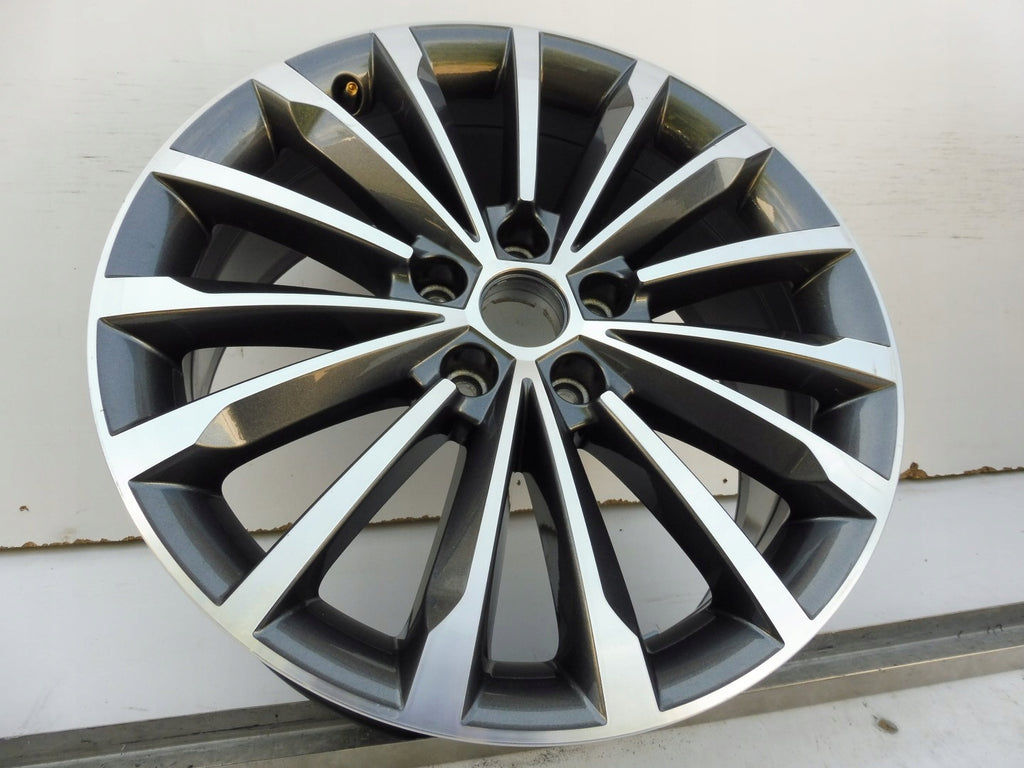 1x Alufelge 18 Zoll 7.0" 5x112 45ET Glanz Schwarz 57A601025 Skoda Karoq FEL7256392692yf