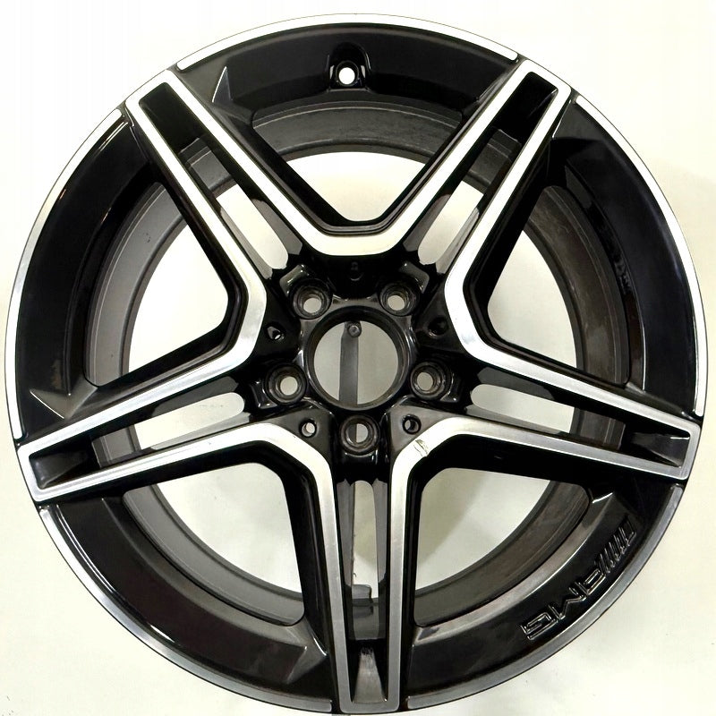 1x Alufelge 18 Zoll 8.0" 5x112 43ET Glanz Schwarz A2134016300 Mercedes-Benz Amg FEL6765134053wa