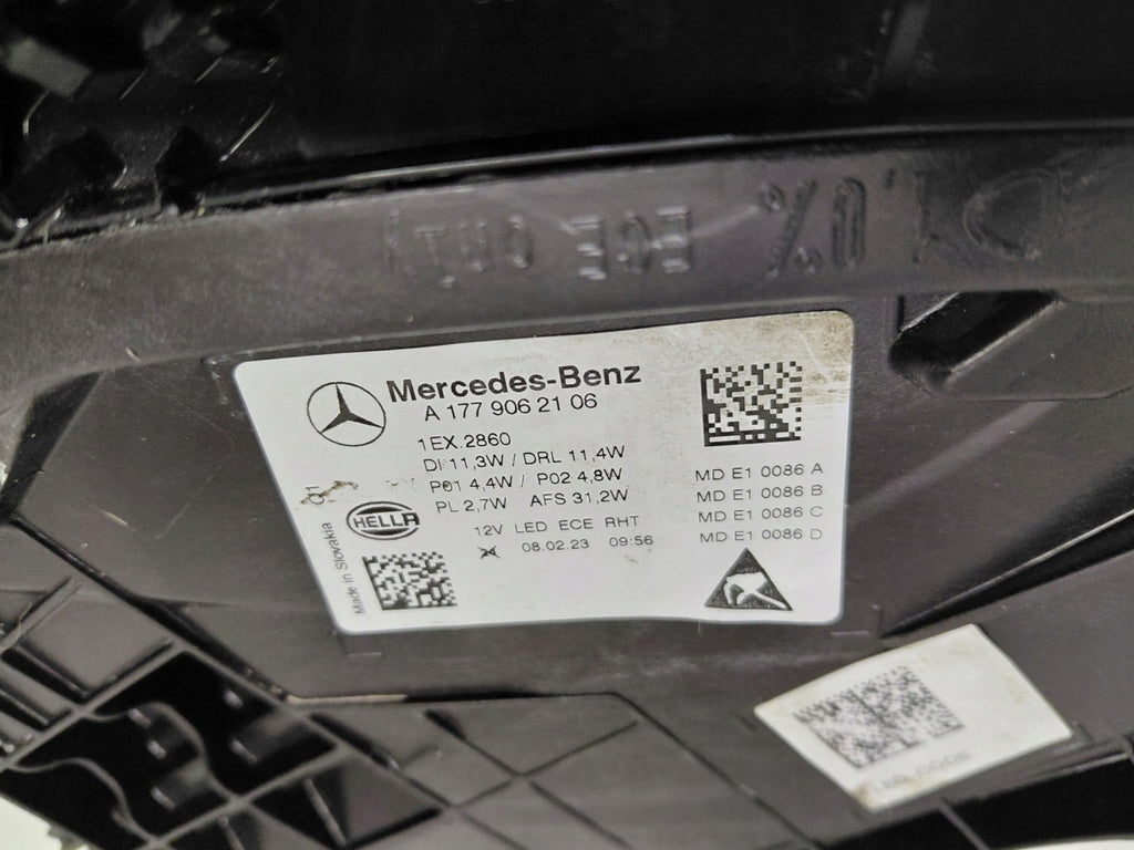 Frontscheinwerfer Mercedes-Benz W177 A1779062106 Links Scheinwerfer Headlight SCH9206133903vp