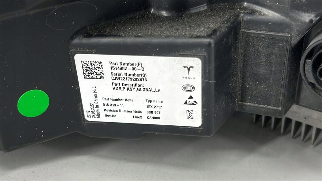 Frontscheinwerfer Tesla Model 3 Y 1514952-00-D LED Links Scheinwerfer Headlight SCH2394228203if