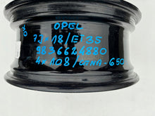 Laden Sie das Bild in den Galerie-Viewer, 1x Alufelge 18 Zoll 7.0" 4x108 35ET 9836624880 Opel Rim Wheel FEL1431425611jq