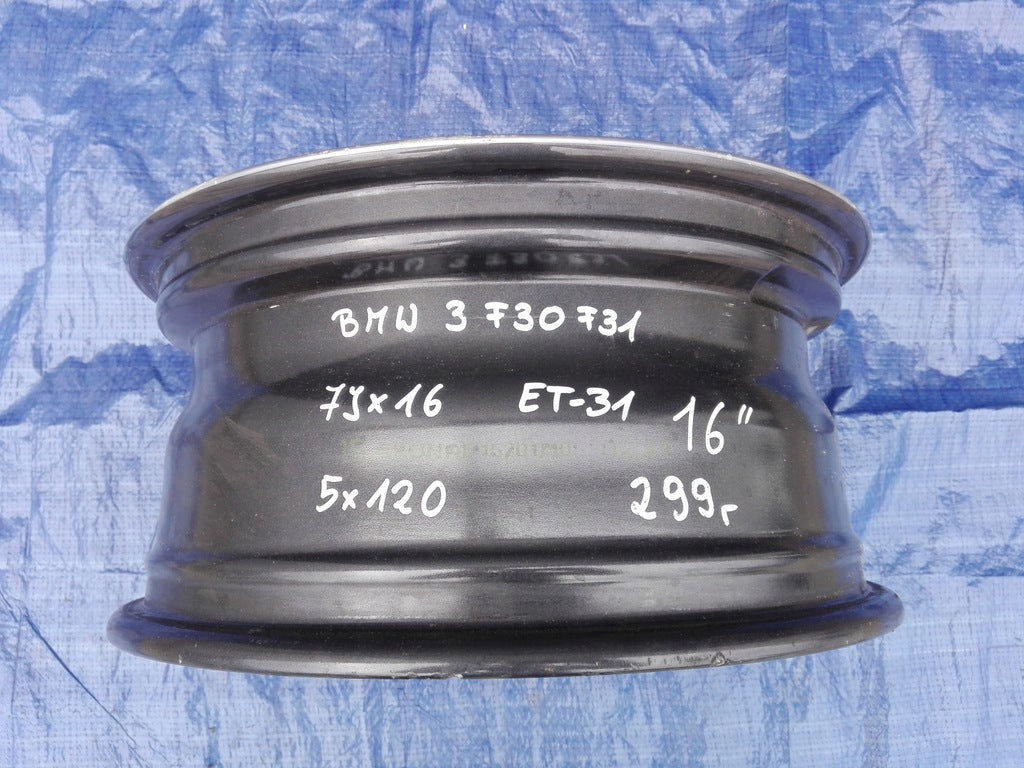 1x Alufelge 16 Zoll 7.0" 5x120 31ET Glanz Grau 6870611 BMW 3 F30 F31 Mg FEL1232059181es
