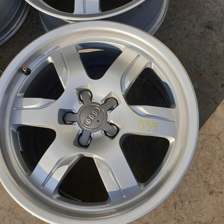 4x Alufelge 17 Zoll 7.0" 5x112 28ET Glanz Silber 80A601025 Audi Rim Wheel FEL5236282460vf