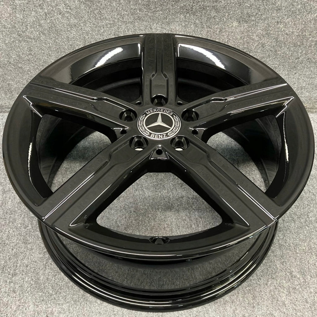 4x Alufelge 18 Zoll 7.5" 5x112 49ET Glanz Schwarz A1774013200 Mercedes-Benz Cla FEL9145924461ei