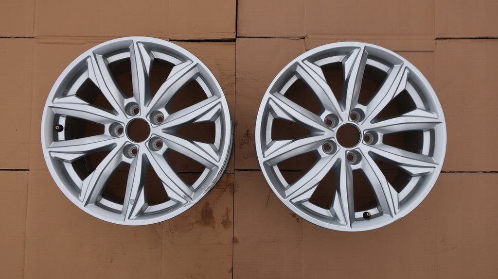 1x Alufelge 17 Zoll 7.0" 5x112 34ET Glanz Silber 80A601025 Audi Rim Wheel