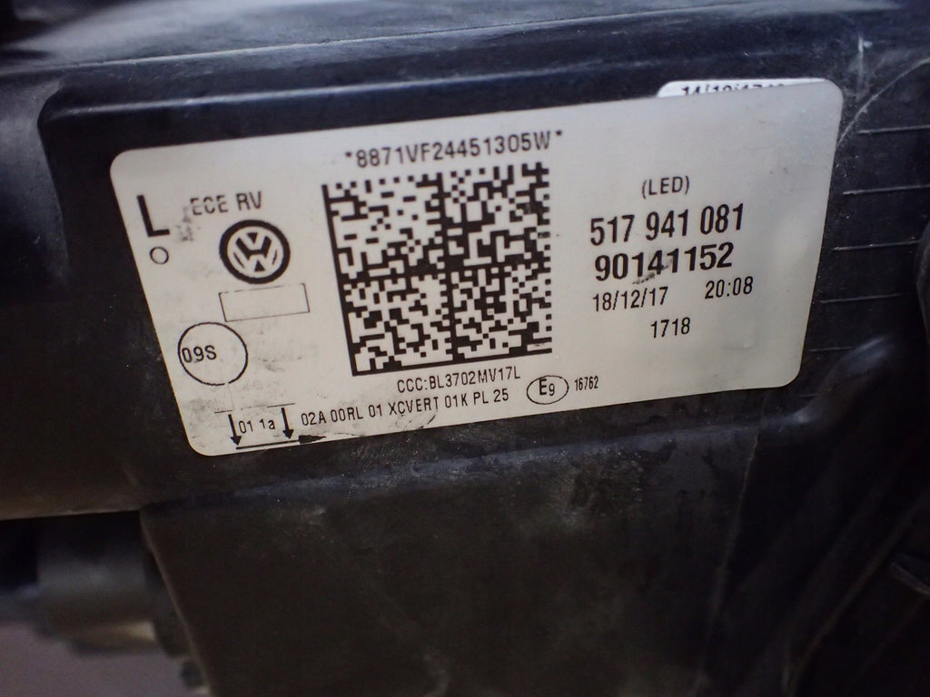 Frontscheinwerfer VW Sportsvan 517941081 Full LED Links Scheinwerfer Headlight SCH2299373694ak