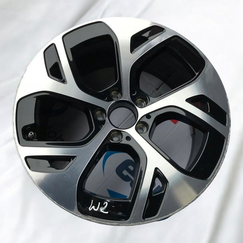 1x Alufelge 18 Zoll 8.0" 5x112 Glanz A2544010100 Mercedes-Benz Glc Rim Wheel