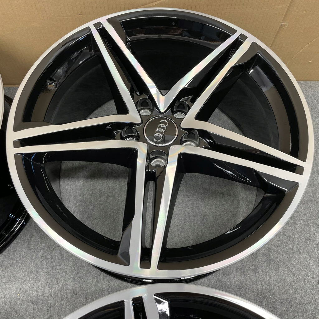 4x Alufelge 18 Zoll 8.0" 5x112 40ET Glanz Silber 8W0601025EC Audi A4 Rim Wheel FEL3949018147zd
