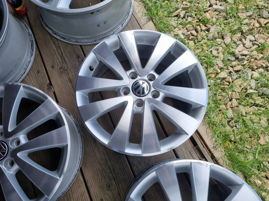 4x Alufelge 17 Zoll 7.0" 5x112 54ET Glanz Silber 5K0601025R VW Golf Vi Rim Wheel FEL3933125735rb