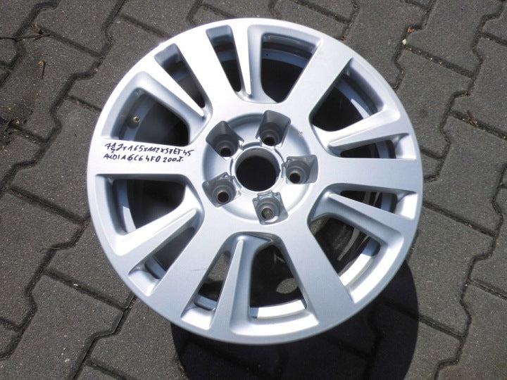 1x Alufelge 16 Zoll 7.5" 5x112 45ET Silber Audi C6 Rim Wheel FEL4557638041ps