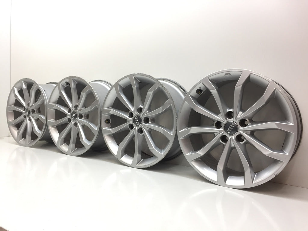 4x Alufelge 18 Zoll 8.0" 5x112 40ET Glanz Silber 8W0601025 Audi A4 B9 Rim Wheel