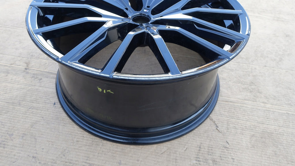 1x Alufelge 22 Zoll 9.5" 5x112 37ET Glanz Schwarz 9882610BLA BMW Rim Wheel FEL1645773620gw