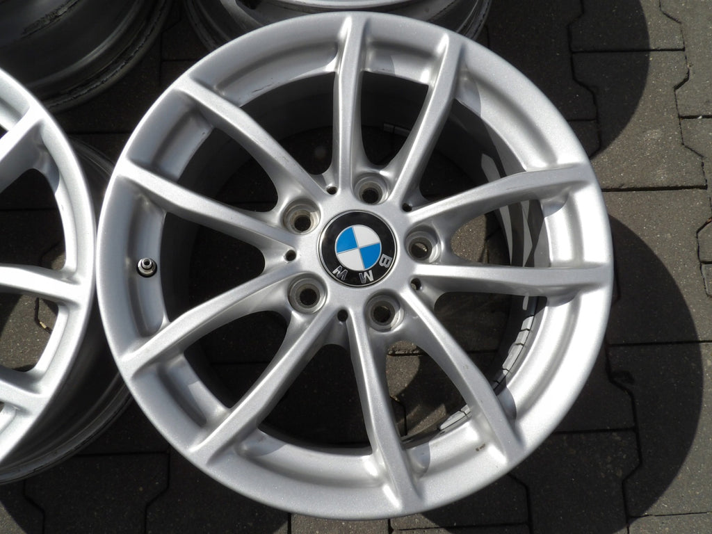 4x Alufelge 16 Zoll 7.0" 5x120 40ET Glanz Silber BMW Rim Wheel FEL9835174968gg