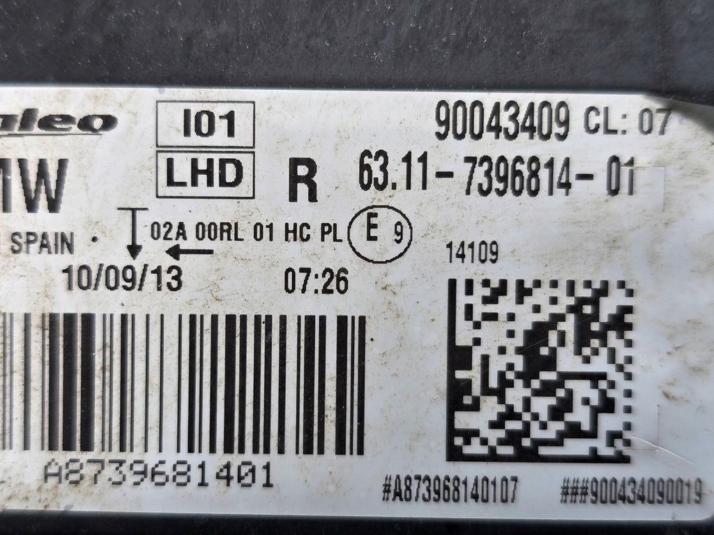 Frontscheinwerfer BMW I3 6311-7396814-01 Rechts Scheinwerfer Headlight SCH1216028035sr