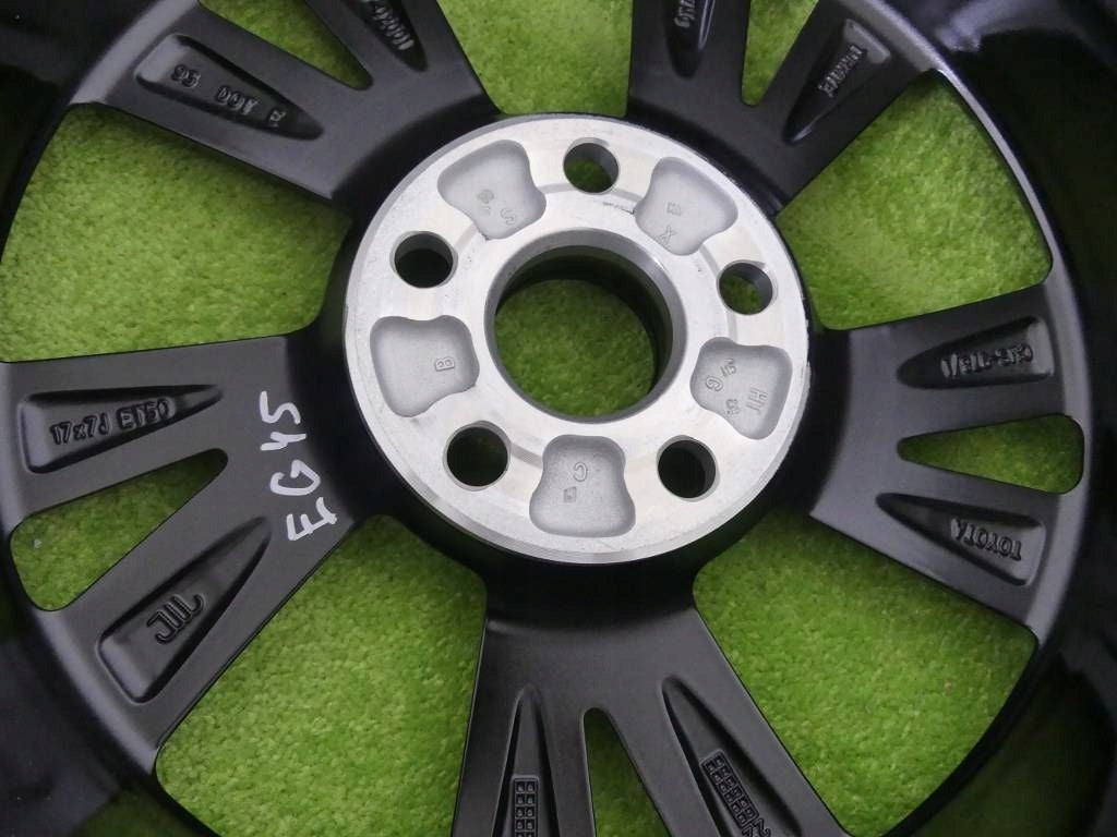 1x Alufelge 17 Zoll 7.0" 5x114.3 50ET Glanz Schwarz PW457-02001 Toyota Avensis FEL1947739997qp