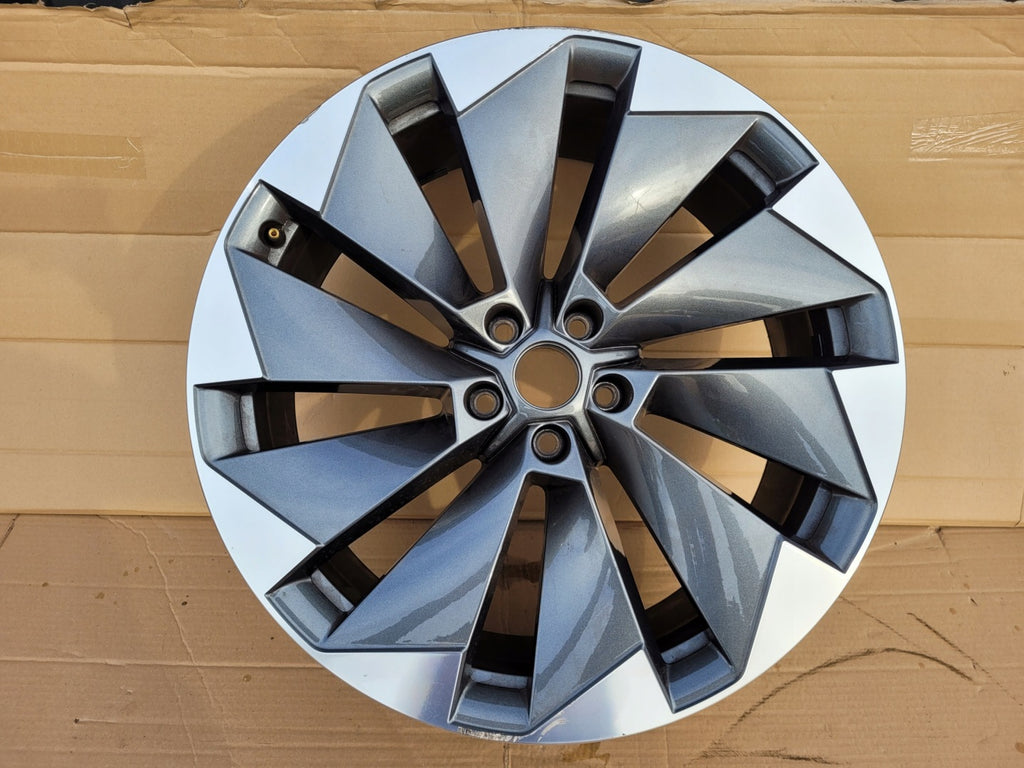 1x Alufelge 21 Zoll 8.5" 5x112 40ET Glanz Graphit 5LA601025BL Mg Enyaq Rim Wheel FEL7358098940hw