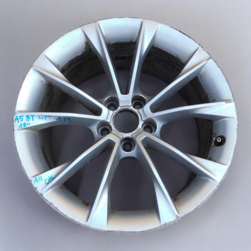 1x Alufelge 18 Zoll 8.5" 5x112 29ET Glanz Silber 8T0601025CA Audi A4 B8