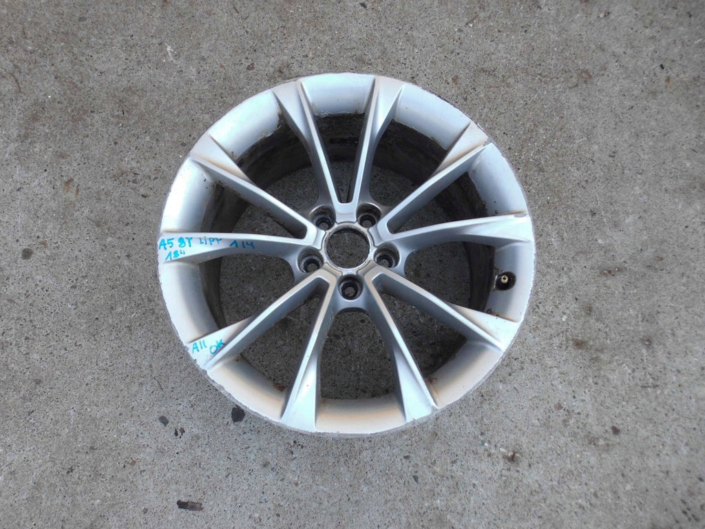 1x Alufelge 18 Zoll 8.5" 5x112 29ET Glanz Silber 8T0601025CA Audi A4 B8