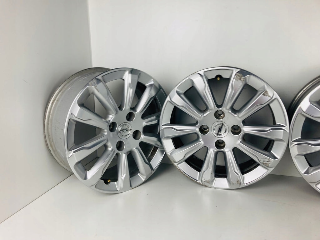 4x Alufelge 16 Zoll 6.5" 4x108 32ET Glanz Silber 9835097280 Opel Mokka Rim Wheel