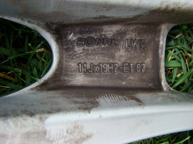 1x Alufelge 19 Zoll 11.0" 5x130 67ET Glanz Silber 99736216208 Porsche 911 997 FEL8550367060rm