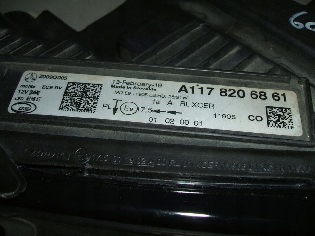 Frontscheinwerfer Mercedes-Benz Cla A1178206861 LED Rechts Headlight SCH1428034981sm