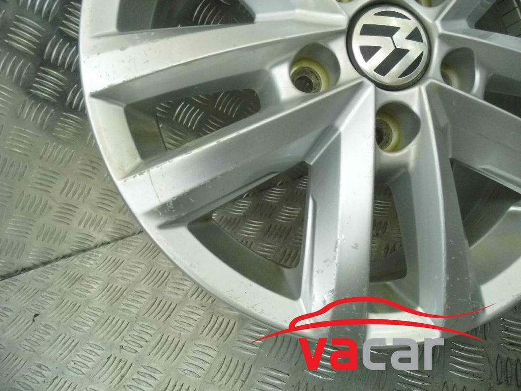 1x Alufelge 16 Zoll 6.5" 5x120 62ET Glanz Grau 2H0601025AC VW Amarok Rim Wheel