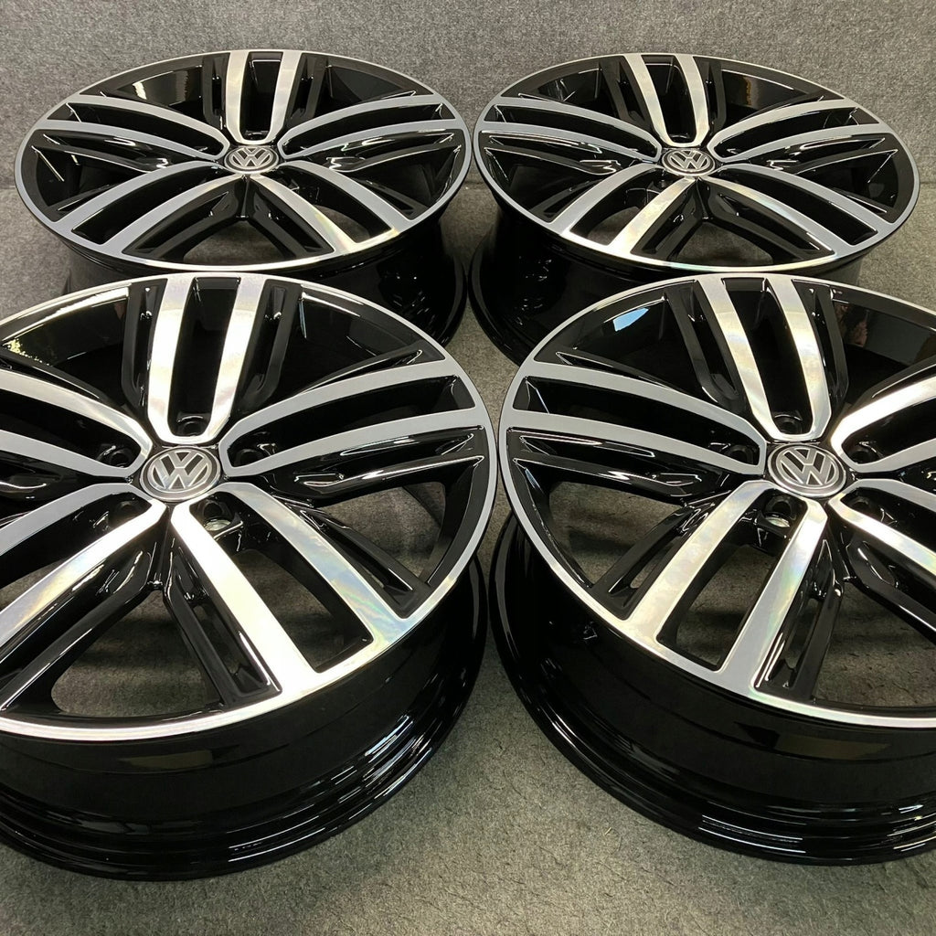 4x Alufelge 19 Zoll 7.0" 5x112 43ET Glanz Silber 5NA601025AP VW Tiguan Rim Wheel FEL7876751396oo