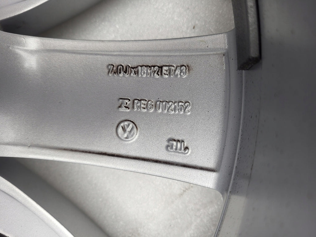 1x Alufelge 18 Zoll 7.0" 5x112 43ET Glanz Silber 5N0601025AF VW Tiguan Rim Wheel FEL7270342238lc