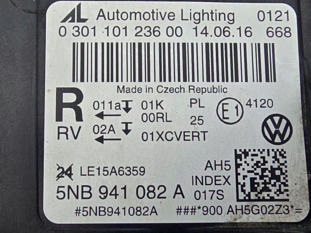 Frontscheinwerfer VW Tiguan 5NB941082A LED Rechts Scheinwerfer Headlight SCH3794555976ww