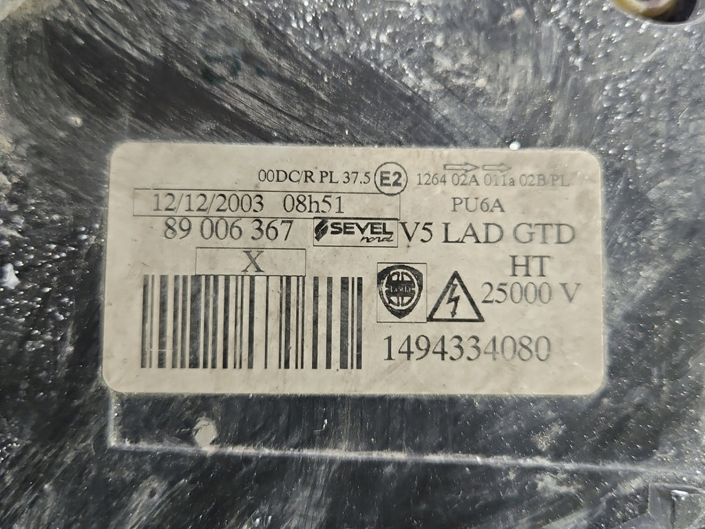 Frontscheinwerfer Lancia Phedra 1494334080 Xenon Links Scheinwerfer Headlight SCH5231073753rn
