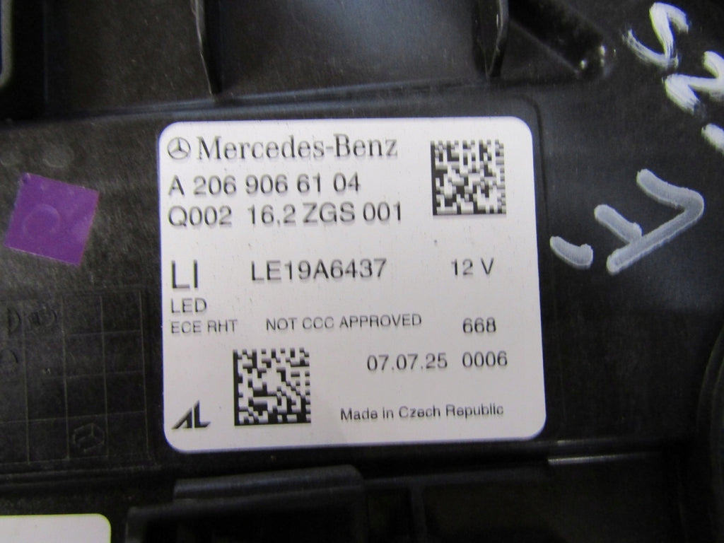Frontscheinwerfer Mercedes-Benz W206 A2069066104 LED Links Headlight SCH6994237229xo