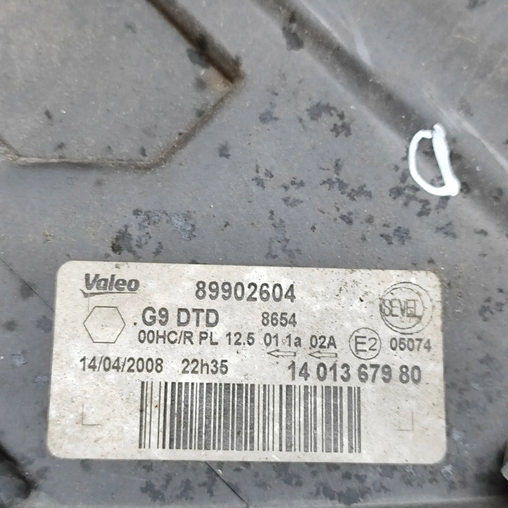 Frontscheinwerfer Citroën Jumpy 89902604 Rechts Scheinwerfer Headlight SCH3522902839za