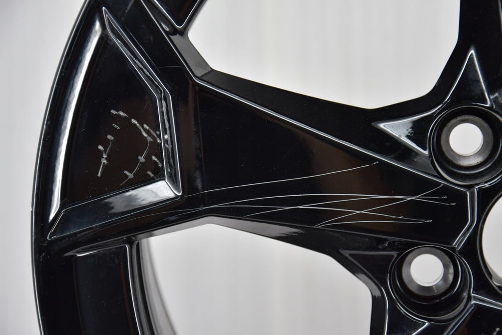 1x Alufelge 17 Zoll 6.5" 5x112 38ET Glanz Schwarz 83A601025AM Audi Rim Wheel FEL3892987833oj