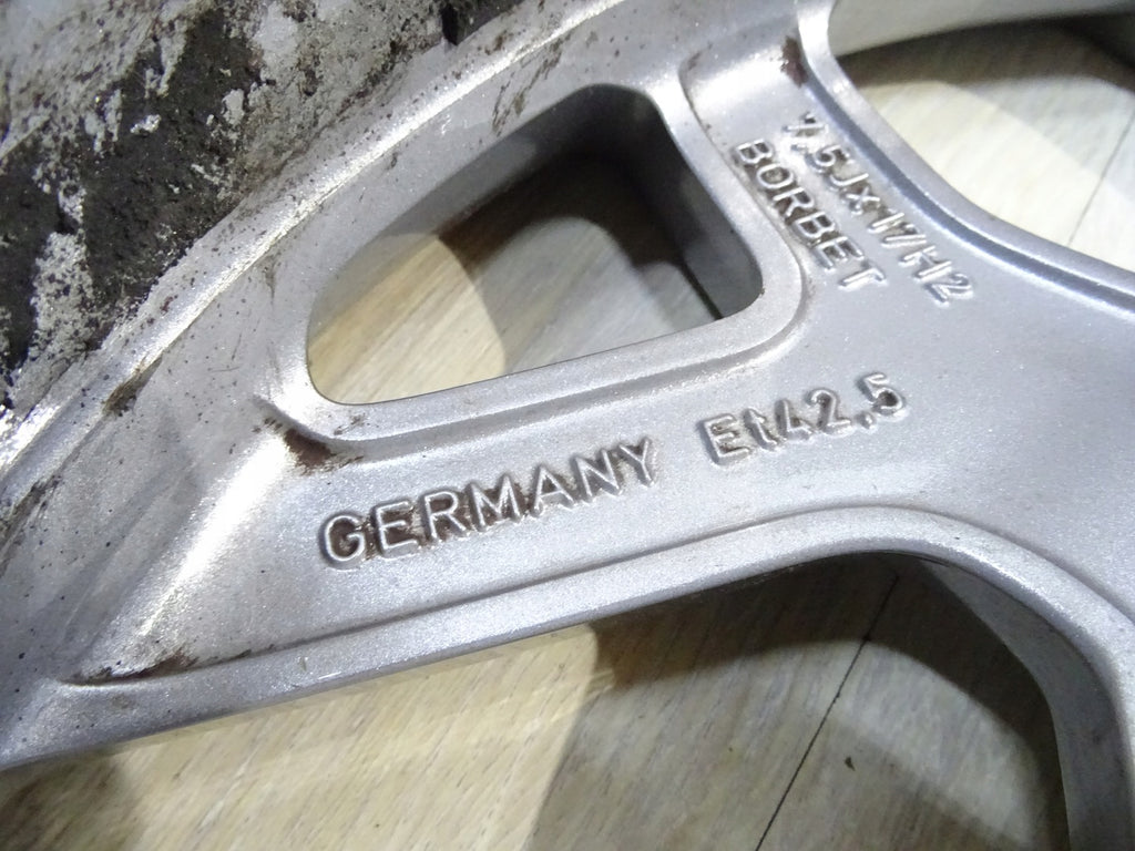 1x Alufelge 17 Zoll 7.5" 4x108 42 5ET Glanz Silber K1BJ-A1A Ford Fiesta