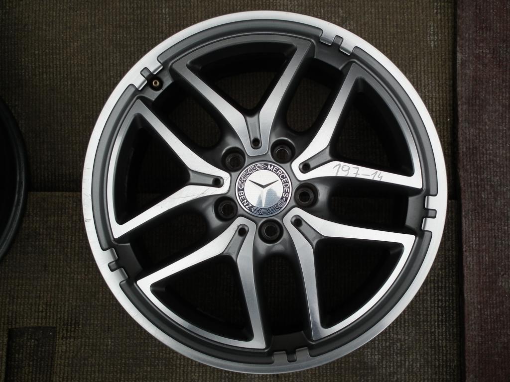 1x Alufelge 17 Zoll 7.5" 5x112 52,5ET Glanz Grau Mercedes-Benz W246 Rim Wheel FEL2673382398at