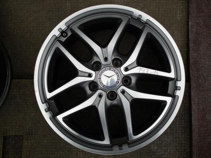 1x Alufelge 17 Zoll 7.5" 5x112 52 5ET Mercedes-Benz W246 Rim Wheel FEL2673382398at