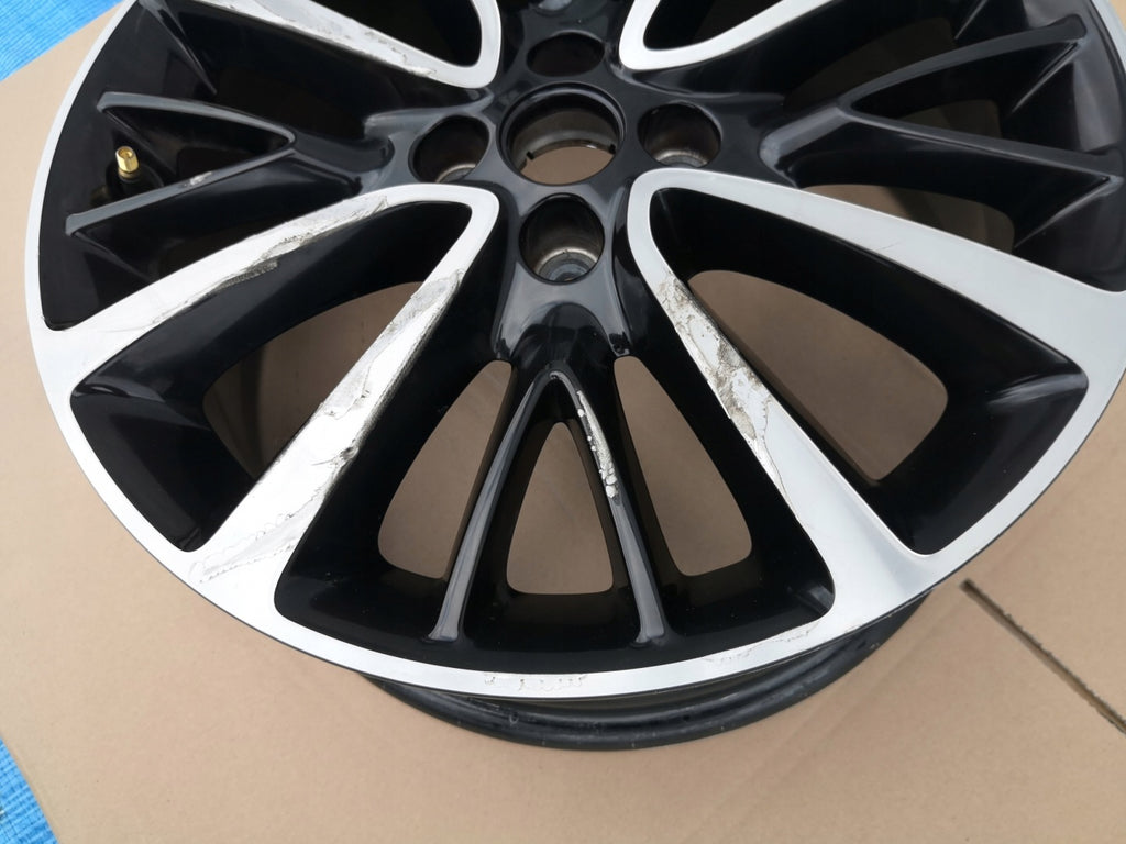 1x Alufelge 17 Zoll 7.0" 4x100 44ET Glanz Schwarz AA3P13402972 Opel Corsa E FEL6072083961op