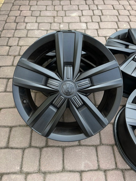 4x Alufelge 17 Zoll 7.0" 5x120 55ET Matt Schwarz 7E0601025P VW Multivan FEL5125066094mj