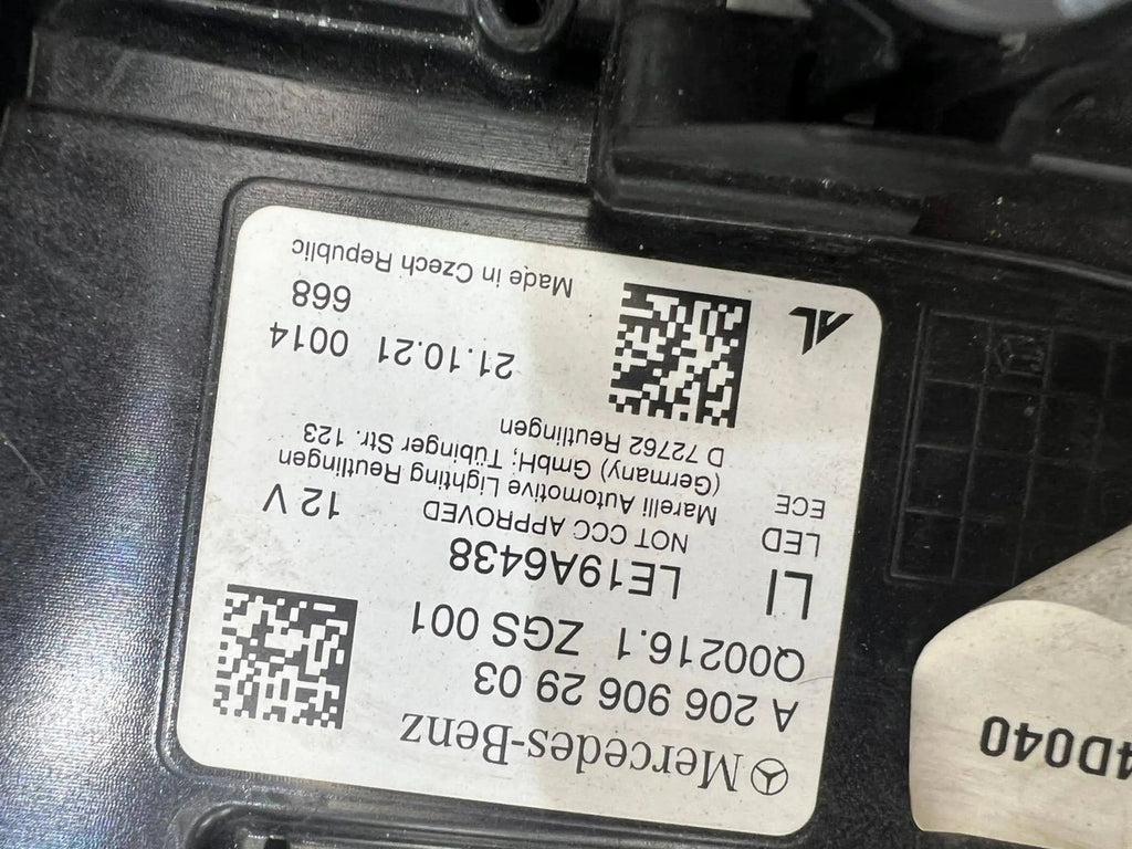 Frontscheinwerfer Mercedes-Benz W206 A2069062903 Ein Stück (Rechts oder Links) SCH1074423605jy