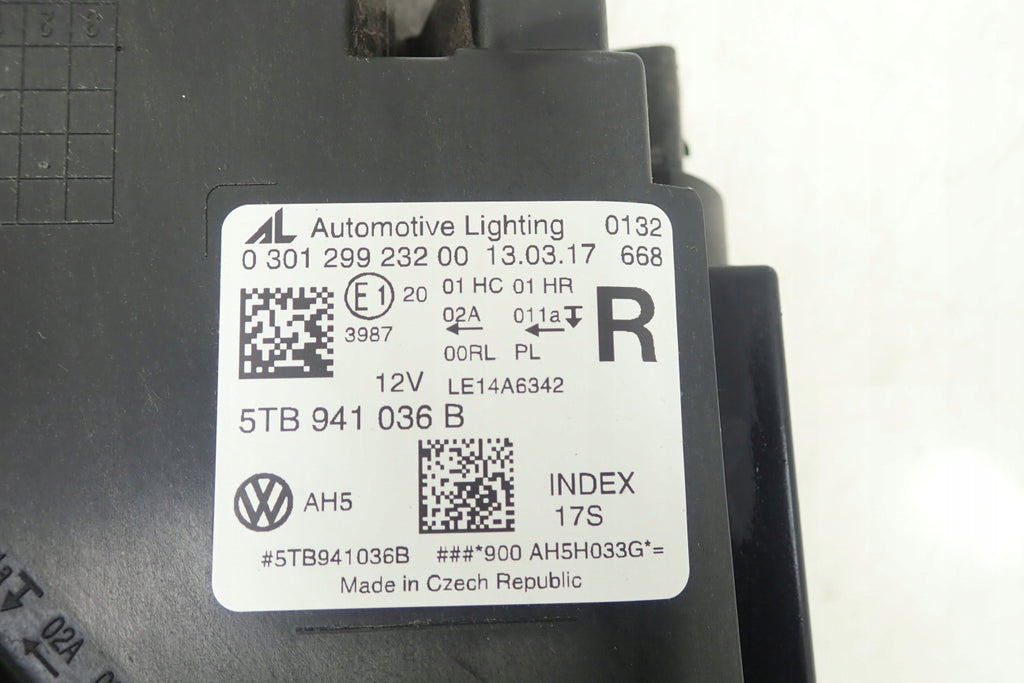 Frontscheinwerfer VW Polo 6r Touran 5TB941036 LED Rechts Scheinwerfer Headlight