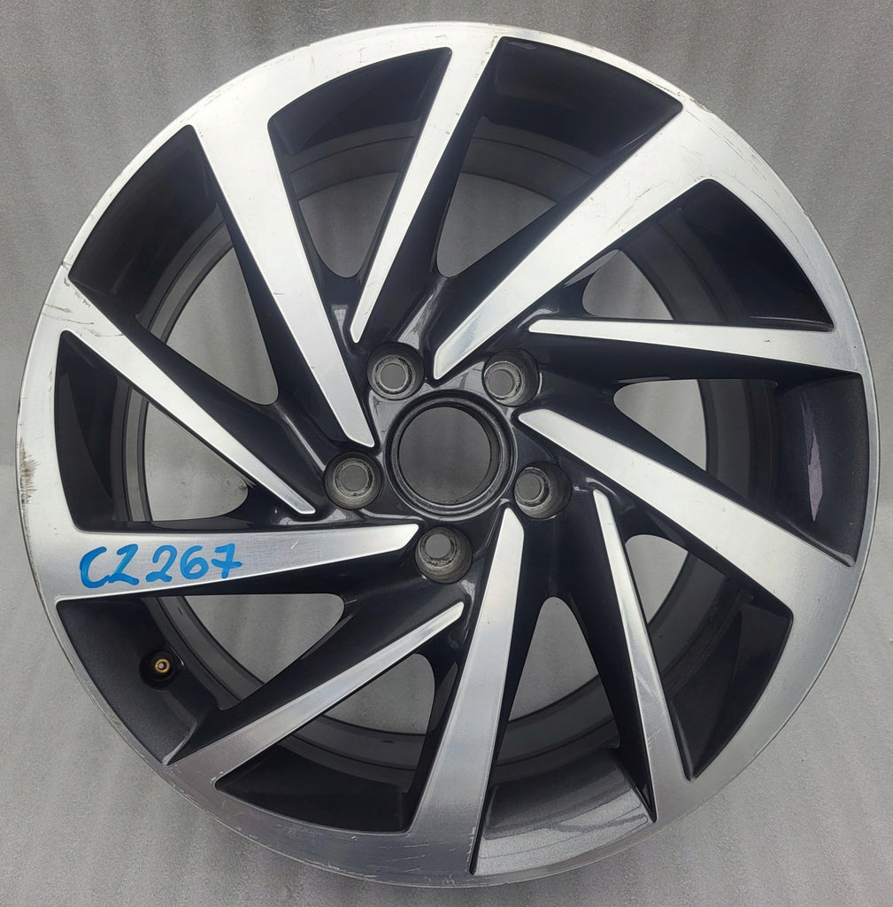 1x Alufelge 17 Zoll 7.0" 5x112 40ET Glanz Silber 5NA601025P Mg Tiguan Rim Wheel FEL3742539712sw