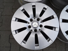Laden Sie das Bild in den Galerie-Viewer, 4x Alufelge 16 Zoll 6.5" 5x112 38ET Glanz Silber Mercedes-Benz Rim Wheel FEL9836026307ee