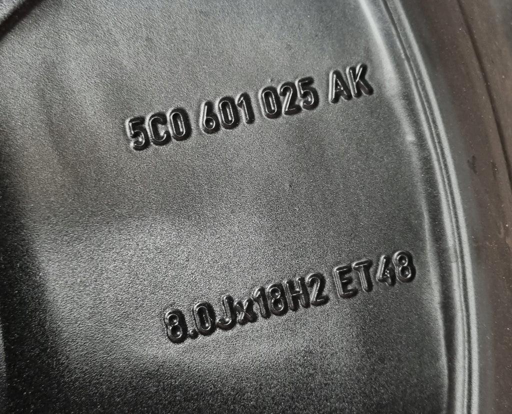 1x Alufelge 18 Zoll 7.0" 5x112 48ET Glanz Schwarz 5C0601025AK VW Beetle FEL5853955344bo