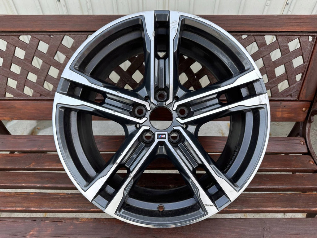 1x Alufelge 18 Zoll 8.0" 5x112 57ET Glanz Graphit 8092352 BMW F44 1 F40 Mg FEL9716623834vd