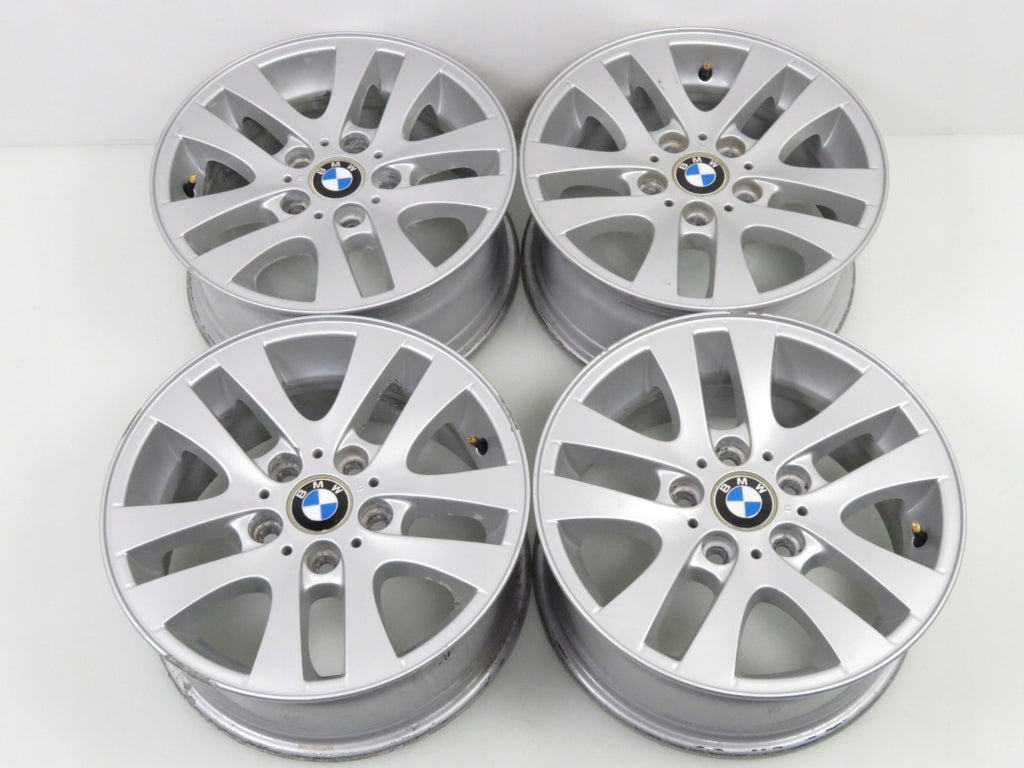 4x Alufelge 16 Zoll 7.0" 5x120 34ET Glanz Silber 6775595 BMW 3 E46 E90 Rim Wheel FEL5685459810ni