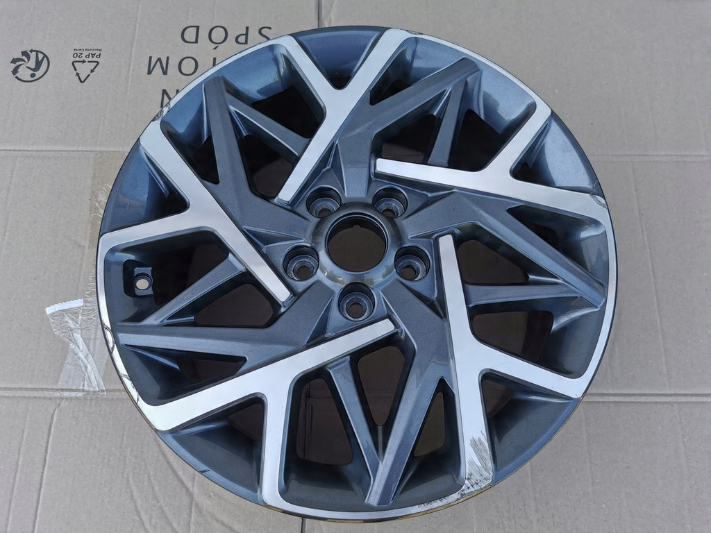 1x Alufelge 18 Zoll 7.5" 5x114.3 50ET Glanz Graphit 52910-CM300 Hyundai Kona Mg