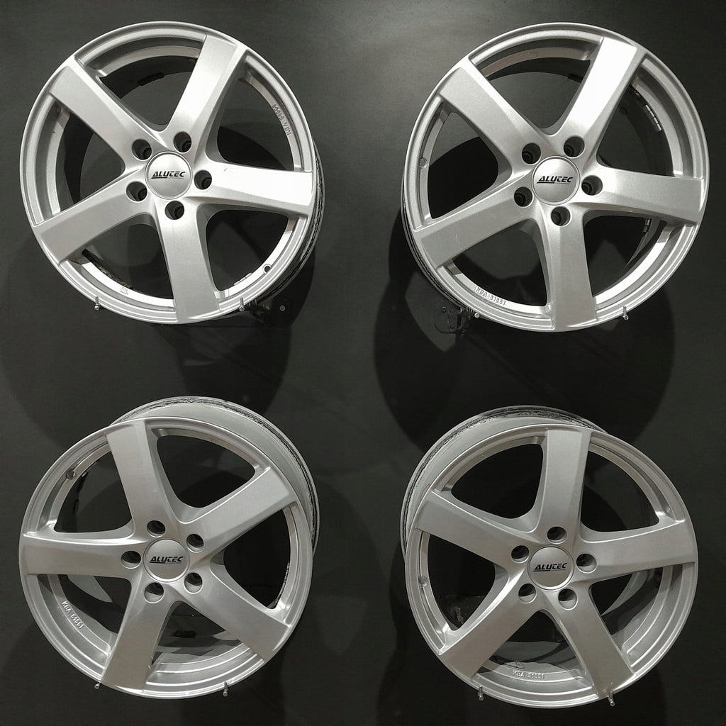 4x Alufelge 17 Zoll 7.0" 5x112 48 5ET Glanz Silber Seat Leon Rim Wheel FEL2511897280bp