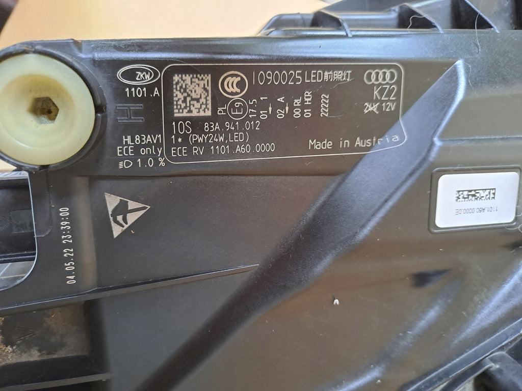 Frontscheinwerfer Audi Q3 83A941012 LED Rechts Scheinwerfer Headlight