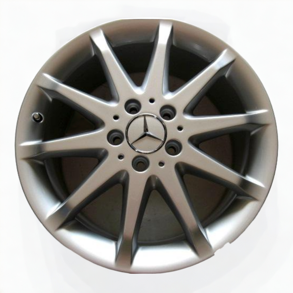 1x Alufelge 18 Zoll 8.0" 5x112 67ET Glanz Silber A2514011102 Mercedes-Benz