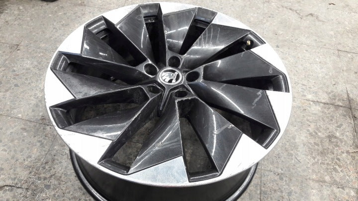 1x Alufelge 21 Zoll 9.0" 5x112 42ET Glanz Grau 5LA601025M Skoda Enyaq Rim Wheel FEL1297860284yf